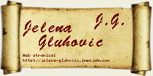 Jelena Gluhović vizit kartica